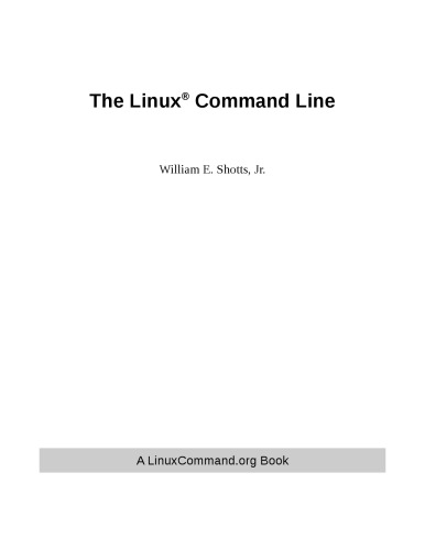 The Linux Command Line Shotts William E