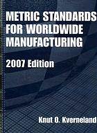 Metric Standards For Worldwide Manufacturing 2007 Ed Kverneland