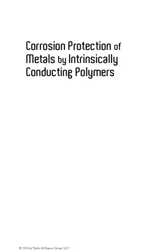 Corrosion Protection Of Metals By Intrinsically Conducting Polymers Deshpande