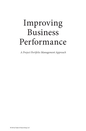 Improving Business Performance Ramani S