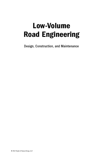 Lowvolume Road Engineering Design Construction And Maintenance Douglas