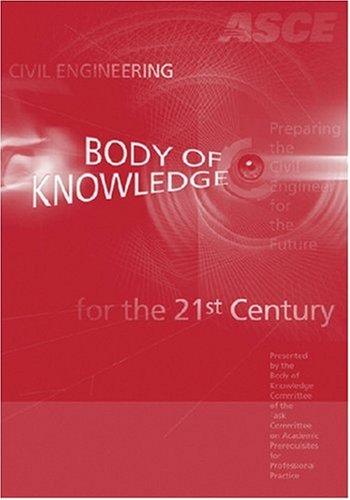 Civil Engineering Body Of Knowledge For The 21st Century Preparing The Civil Engineer For The Future 2nd Ed Body Of Knowledge Committee Of The Committee On Academic Prerequisites For Professional Practice