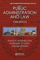 Public Administration And Law 3rd Ed Chanin Joshua M Oleary