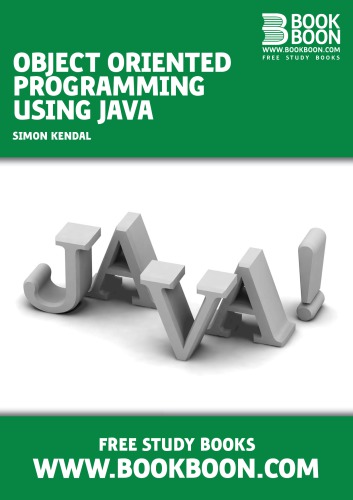 Object Oriented Programming Using Java Kendal Simon