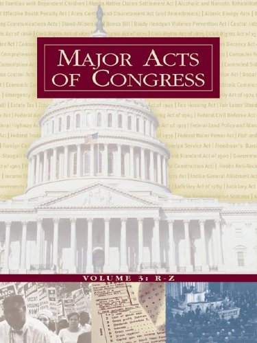 Major Acts Of Congress Vol 1 Ae Brian K Landsberg
