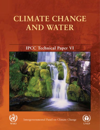 Climate Change And Water Palutikof Jean Wu Shaohong Bates Bryson C Kundzewicz