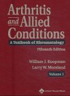 Arthritis And Allied Conditions A Textbook Of Rheumatology 15th Ed William J Koopman Md