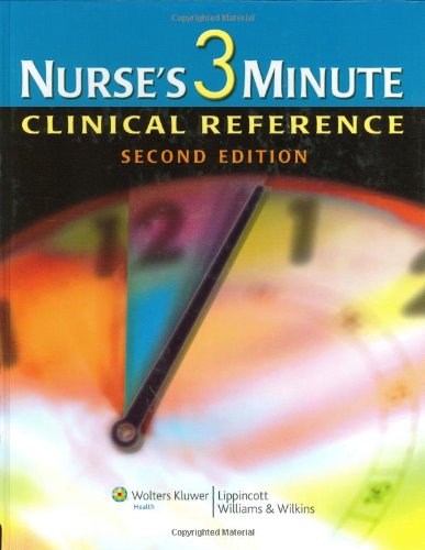 Nurses 3minute Clinical Reference 2nd Ed Springhouse