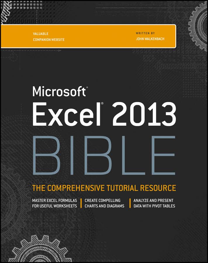 Excel 2013 Bible 1st Edition Walkenbach John