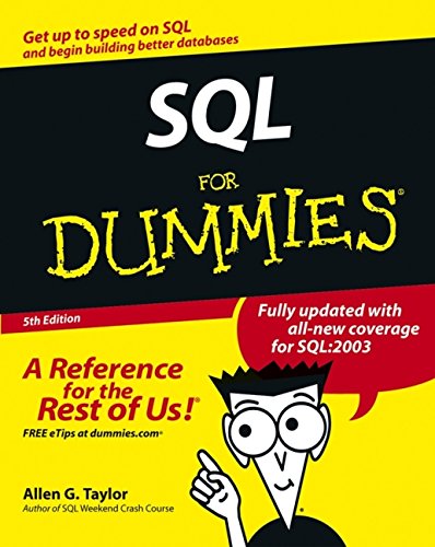 Sql For Dummies 5th Ed Taylor Allen G
