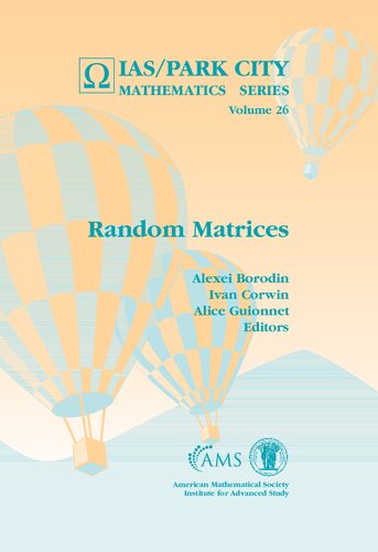 Random Matrices Iaspark City Mathematics Series Iaspark City Mathematics 26 Borodin A