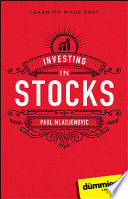 Investing In Stocks For Dummies 1st Edition Paul Mladjenovic