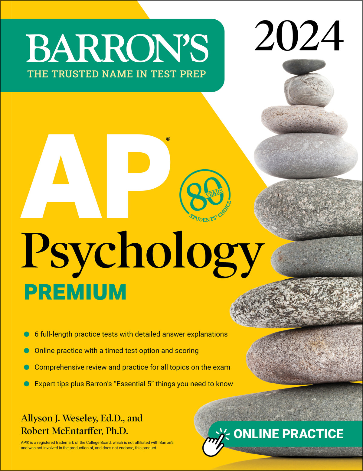 Ap Psychology Premium 2024 6 Practice Tests Comprehensive Review Online Practice Allyson J Weseley Edd Robert Mcentarffer Phd