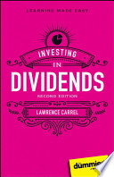 Investing In Dividends For Dummies 2nd Edition 2 Lawrence Carrel