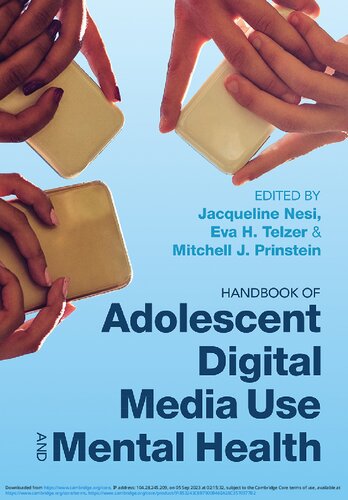 Handbook Of Adolescent Digital Media Use And Mental Health 1st Edition Jacqueline Nesi