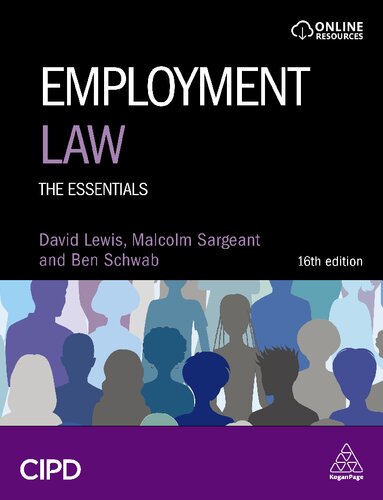 Employment Law The Essentials 16th Edition David Balaban Lewis