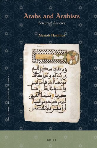 Arabs And Arabists Selected Articles Alastair Hamilton
