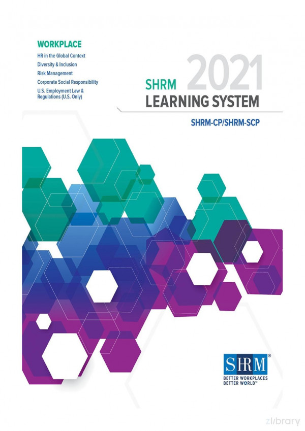 Shrm 2021 Learning System Workplace Book Shrm
