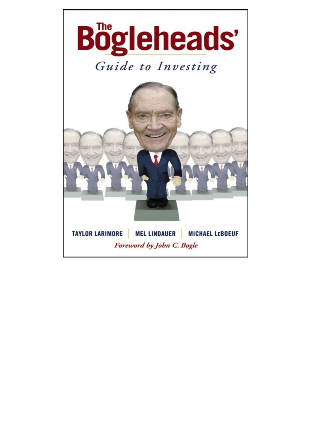 The Bogleheads Guide To Investing Taylor Larimore Lindauer