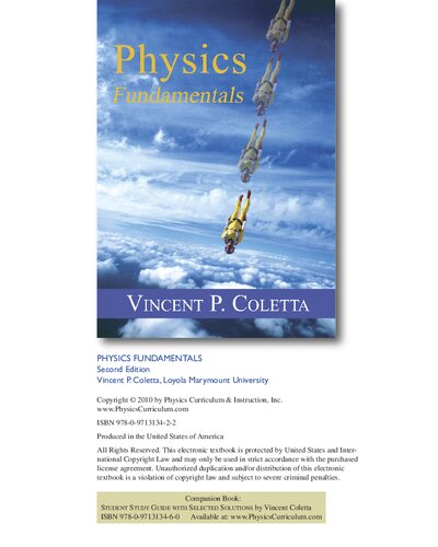 Physics Fundamentals 2nd Edition Vincent P Coletta
