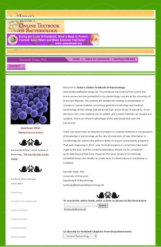 Todars Online Textbook Of Bacteriology Archived August 2023 Kenneth Gregory Todar