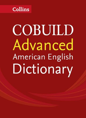 Collins Cobuild Advanced American English Dictionary Harpercollins