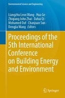 Proceedings Of The 5th International Conference On Building Energy And Environment Liangzhu Leon Wang