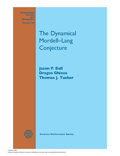 The Dynamical Mordelllang Conjecture Jason P Bell Dragos Ghioca