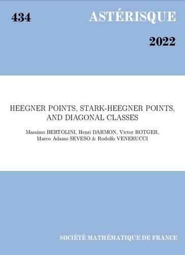 Heegner Points Starkheegner Points And Diagonal Classes Massimo Bertolini