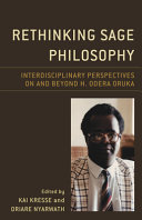 Rethinking Sage Philosophy Kai Kresse Oriare Nyarwath