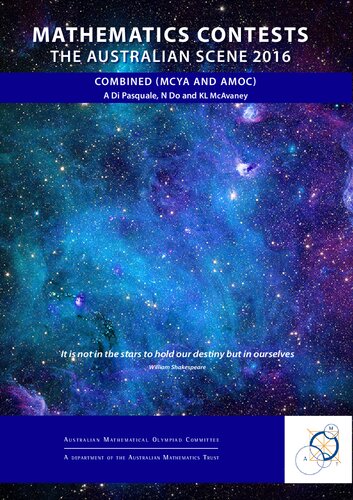 Mathematics Contests The Australian Scene 2016 A Di Pasquale