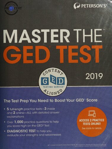 Master The Ged Test 2019 30th Edition Petersons