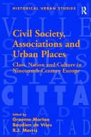 Civil Society Associations And Urban Places Boudien De Vries
