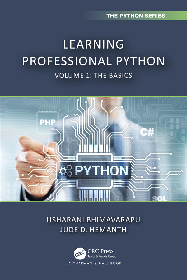 Learning Professional Python Volume 1 The Basics Usharani Bhimavarapu