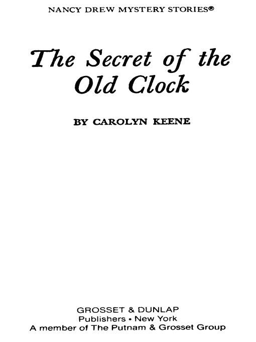 The Secret Of The Old Clock Carolyn Keene