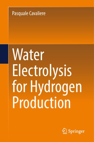 Water Electrolysis For Hydrogen Production 1st Ed 2023 Cavaliere