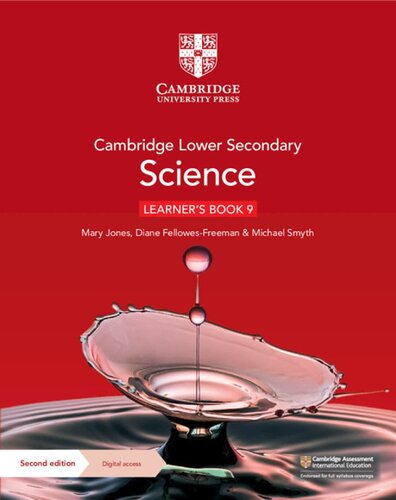 Cambridge Lower Secondary Science Learners Book 9 With Digital Access 1 Year 2nd Edition Mary Jones