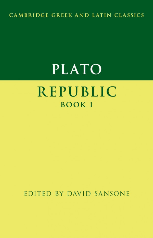 Plato Republic Book I David Sansone