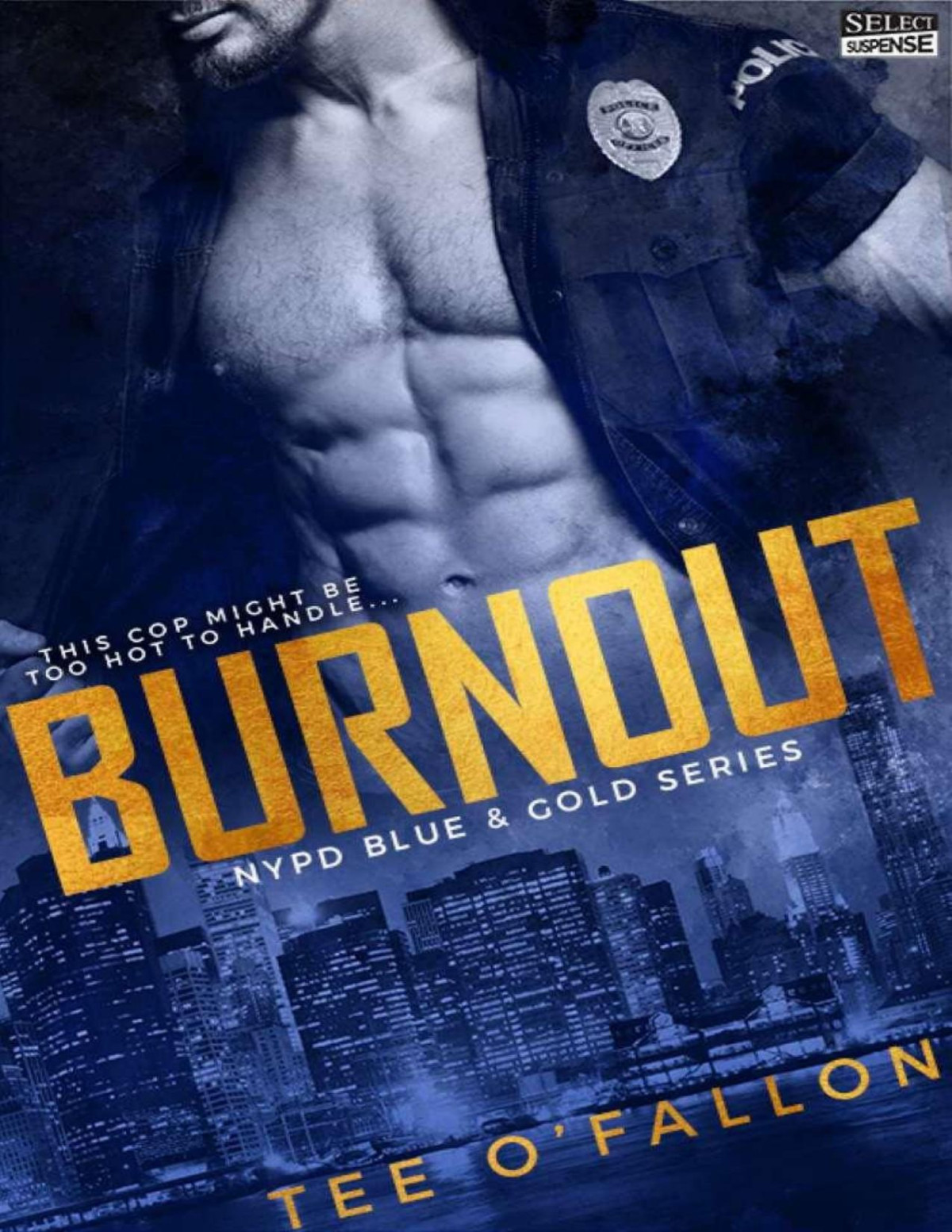 Burnout Nypd Blue Gold Tee Ofallon
