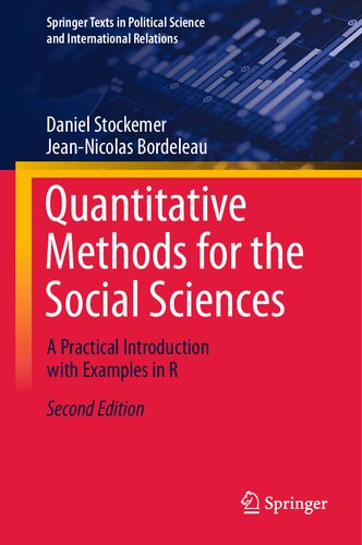 Quantitative Methods For The Social Sciences A Practical Introduction With Examples In R 2nd Edition Daniel Stockemer