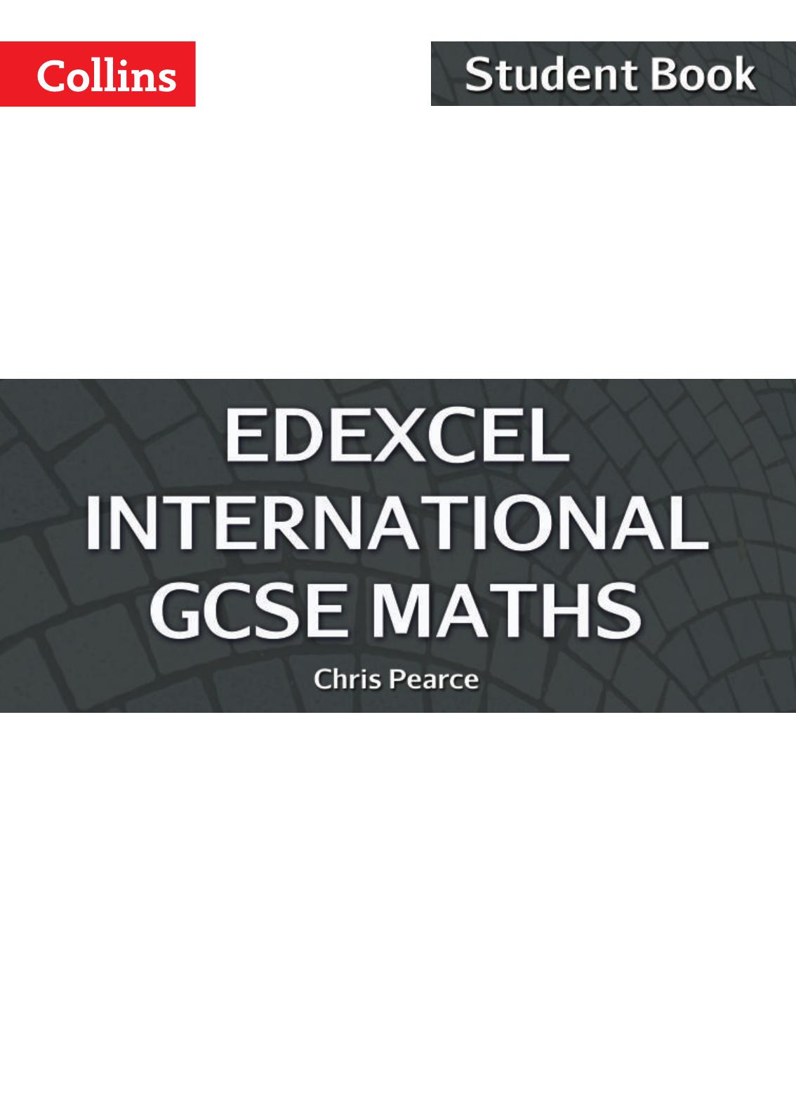 Edexcel International Gcse Maths Student Book 1st Edition Chris Pearce