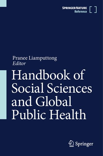 Handbook Of Social Sciences And Global Public Health Pranee Liamputtong Editor