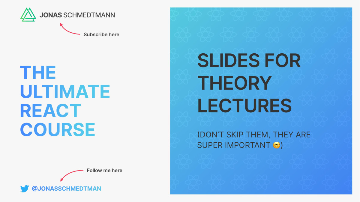 The Ultimate React Course Theory Lecture Slides True Pdf 2023 Jonas Schmedtmann