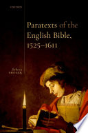 Paratexts Of The English Bible 15251611 Debora Shuger