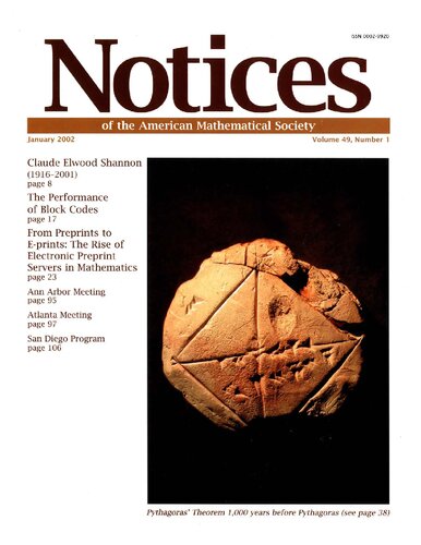 Notices Of The American Mathematical Society