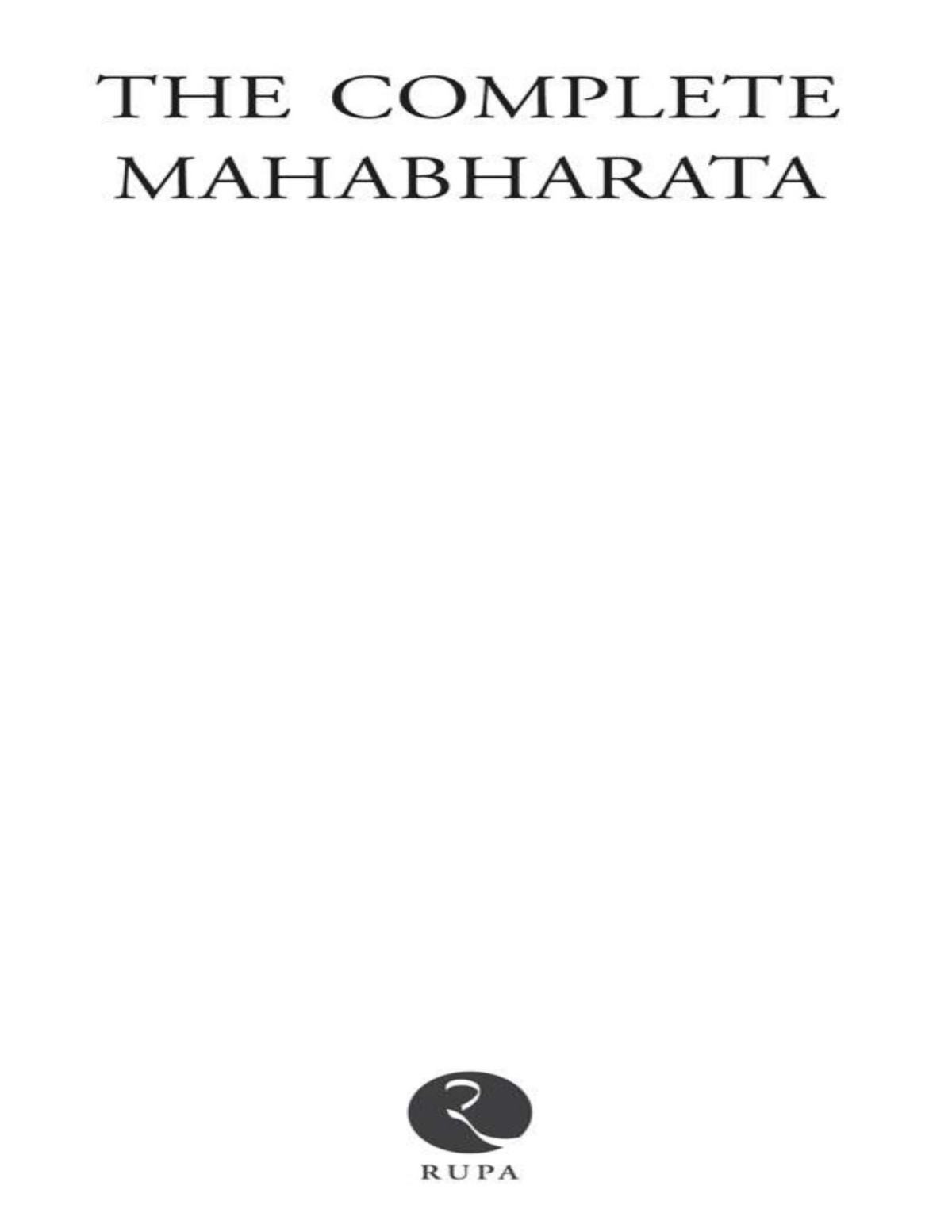 The Complete Mahabharata Kmg Simple English Latest Veda Vyasa