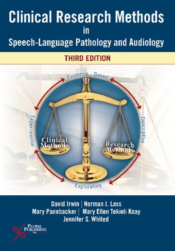 Clinical Research Methods In Speechlanguage Pathology And Audiology 3rd Edition David L Irwin