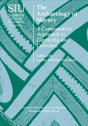 The Archaeology Of Slavery A Comparative Approach To Captivity And Coercion 1st Edition Lydia Wilson Marshall Ed
