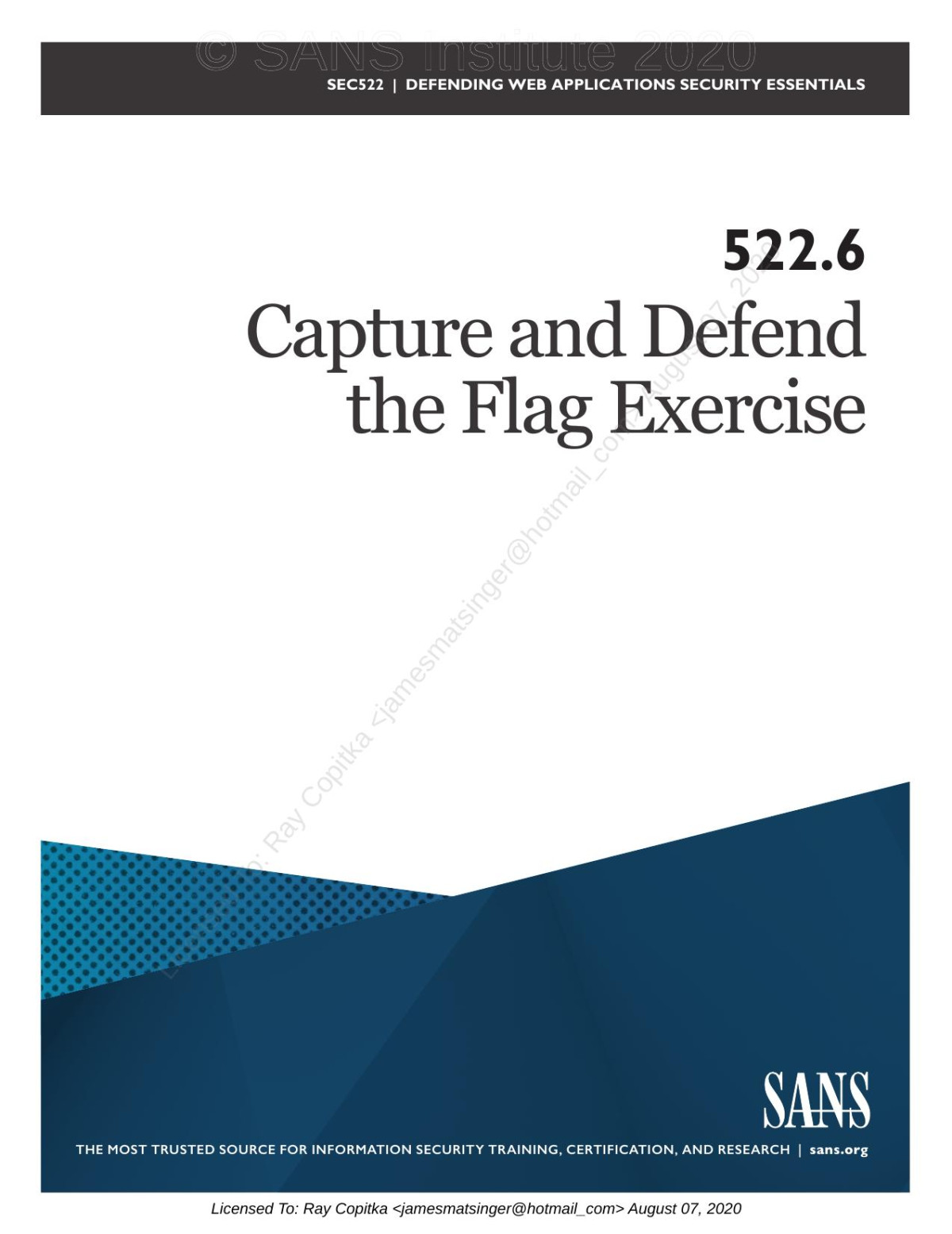 Sec5226 Capture And Defend The Flag Exercise Johannes Ullrich