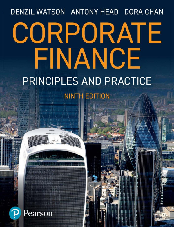 Corporate Finance Principles And Practice 9th Denzil Watson
